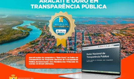 Aracati conquista Selo Ouro em Transparência Pública