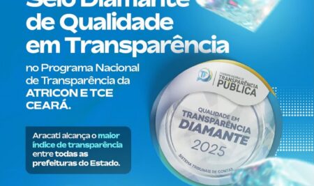 ARACATI É DIAMANTE EM TRANSPARÊNCIA PÚBLICA
